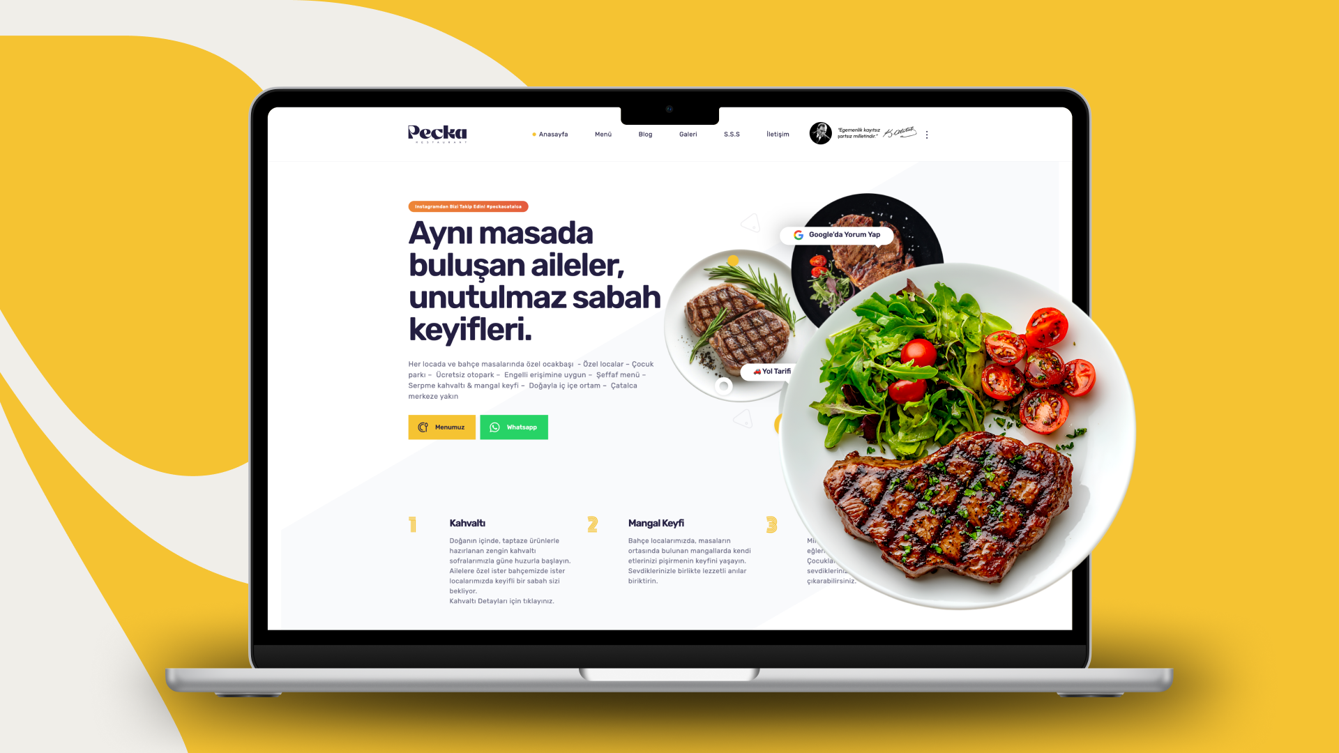 Peçka Restaurant Web Sitesi